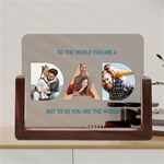 Personalized Dad Happy Fathers Day Photo Name Any Text Acrylic UV Print 8  Tabletop Frame Acrylic UV Print 8  Tabletop Frame (U-Shape) Front