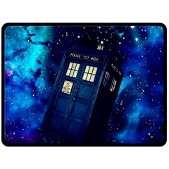 Tardis Doctor Who Space Galaxy Fleece Blanket (large)