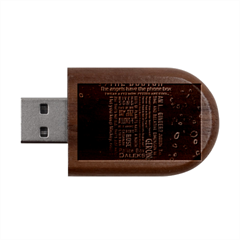 Doctor Who Tardis Wood Oval Usb Flash Drive