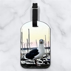 Fisherman?¯s Ward, San Francisco, Ca Nappa Leather Luggage Tag Rectangle