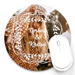Personalized Frame Photo Round Mousepad Round Mousepad Front