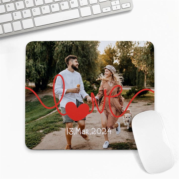 Love Line Photo Personalized Photo Mousepad Collage Mousepad