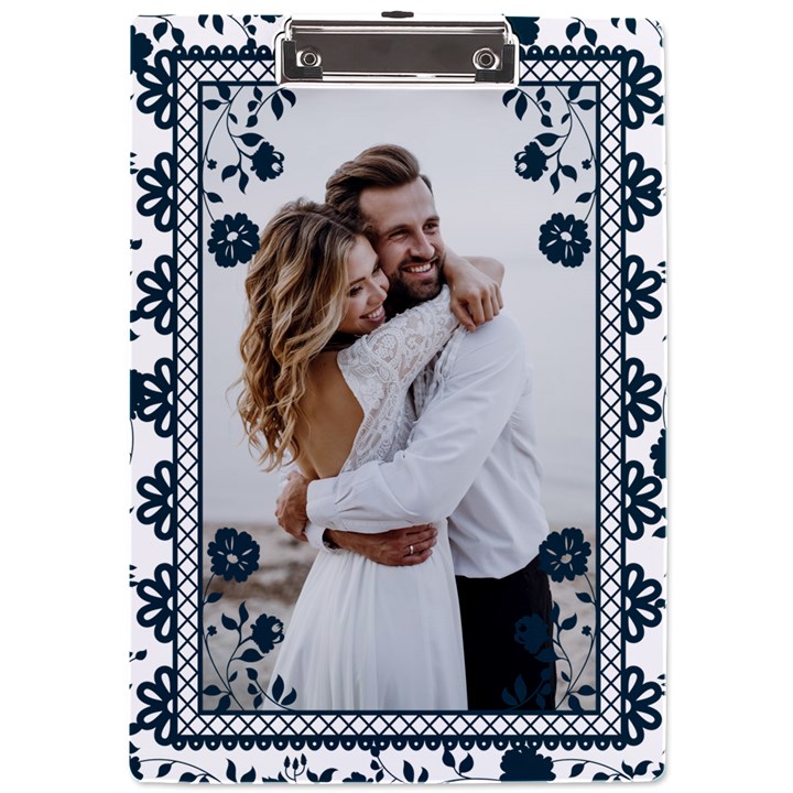 Personalized Lace Frame Photo A4 Acrylic Clipboard A4 Acrylic Clipboard