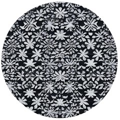 Gothic Leaf Pattern 3 Wooden Bottle Opener (round)