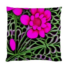 Mid Century Retro Floral 1970s 1960s Pattern 99 Standard Cushion Case (one Side)