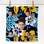 Personalized Photo Face Cut Rain Forest Flower Face Towel Face Towel Front