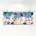 Personalized Tropical Summer Photo Hand Towel Hand Towel Front