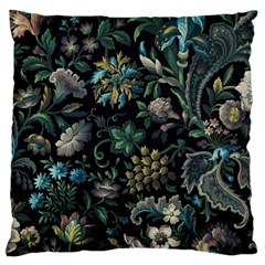 Pattern Flower Plants Leaves Nature Large Cushion Case (one Side)