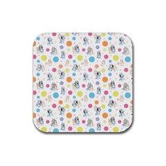 Bluey, Bluey Merch, Bluey Pattern, Bluey Bluey, Bingo, Bluey Design, Bluey Dog Rubber Coaster (square)