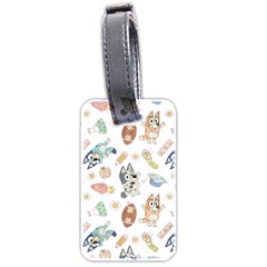Bluey, Bluey Merch, Bluey Pattern, Bluey Bluey, Bingo, Bluey Design, Bluey Dog Luggage Tag (two Sides)