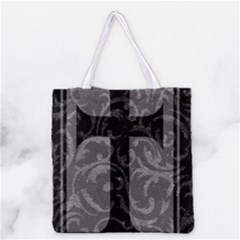 Goth Brocade Cross Grocery Tote Bag