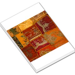 India Print Realism Fabric Art Large Memo Pads