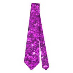 Sparkling Glitter Hot Pink Neckties (two Side) 