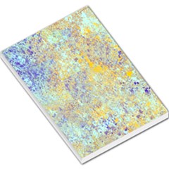 Abstract Earth Tones With Blue  Large Memo Pads