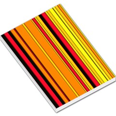 Hot Stripes Fire Large Memo Pads