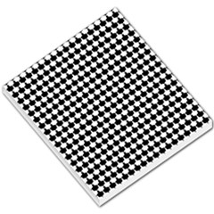 Black And White Scallop Repeat Pattern Small Memo Pads