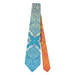 Ombre Fire And Water Pattern Neckties (two Side) 