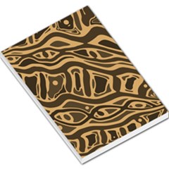 Brown Abstract Art Large Memo Pads