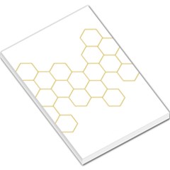 Honeycomb Pattern Graphic Design Large Memo Pads