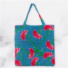Carnations Grocery Tote Bag