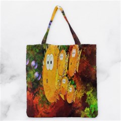 Abstract Fish Artwork Digital Art Grocery Tote Bag