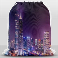 Raised Building Frame Drawstring Bag (large)