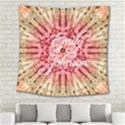 Red Tie dye Square Tapestry (Large) View2