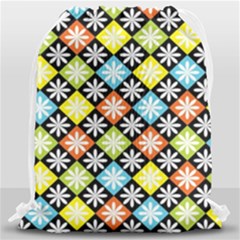 Diamonds Argyle Pattern Drawstring Bag (large)