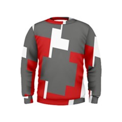 Cross Abstract Shape Line Kids  Sweatshirt