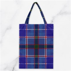 Blue Heather Plaid Classic Tote Bag