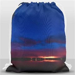 Canada Lake Night Evening Stars Drawstring Bag (large)
