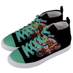 Route 66 Women s Mid-top Canvas Sneakers