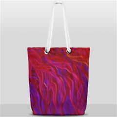 Background Texture Pattern Full Print Rope Handle Tote (small)
