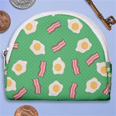 Bacon And Egg Pop Art Pattern Horseshoe Style Canvas Pouch