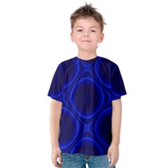 Abstract Background Design Blue Black Kids  Cotton Tee