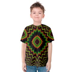 Fractal Artwork Idea Allegory Abstract Kids  Cotton Tee