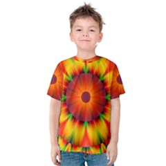 Abstract Digital Art Artwork Yellow Kids  Cotton Tee