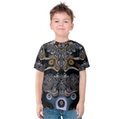 Fractal Art Artwork Design Kids  Cotton Tee