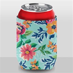 Multi Colour Floral Print Can Holder