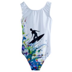 Nature Surfing Kids  Cut-out Back One Piece Swimsuit