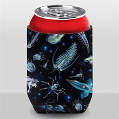 Colorful Abstract Pattern Consisting Glowing Lights Luminescent Images Marine Plankton Dark Background Can Holder
