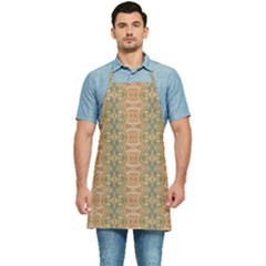 Vintage Ornate Geometric Pattern Kitchen Apron