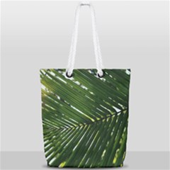 Relaxing Palms Full Print Rope Handle Tote (small)