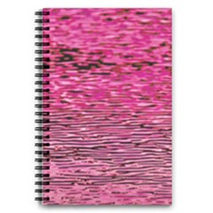Pink  Waves Flow Series 1 5 5  X 8 5  Notebook