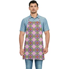 Seamless Psychedelic Pattern Kitchen Apron