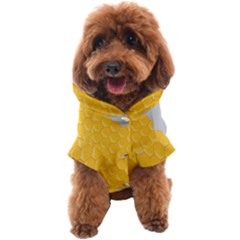 Hexagons Yellow Honeycomb Hive Bee Hive Pattern Dog Coat