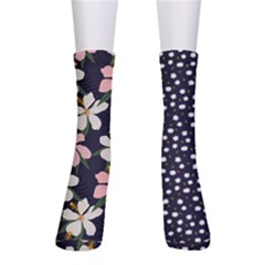 Floral Plants Jungle Polka 3 Crew Socks
