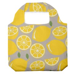 Lemon Wallpaper Premium Foldable Grocery Recycle Bag