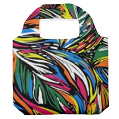 Tropical Monstera Pattern Leaf Premium Foldable Grocery Recycle Bag