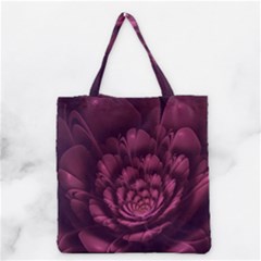 Fractal Blossom Flower Bloom Grocery Tote Bag